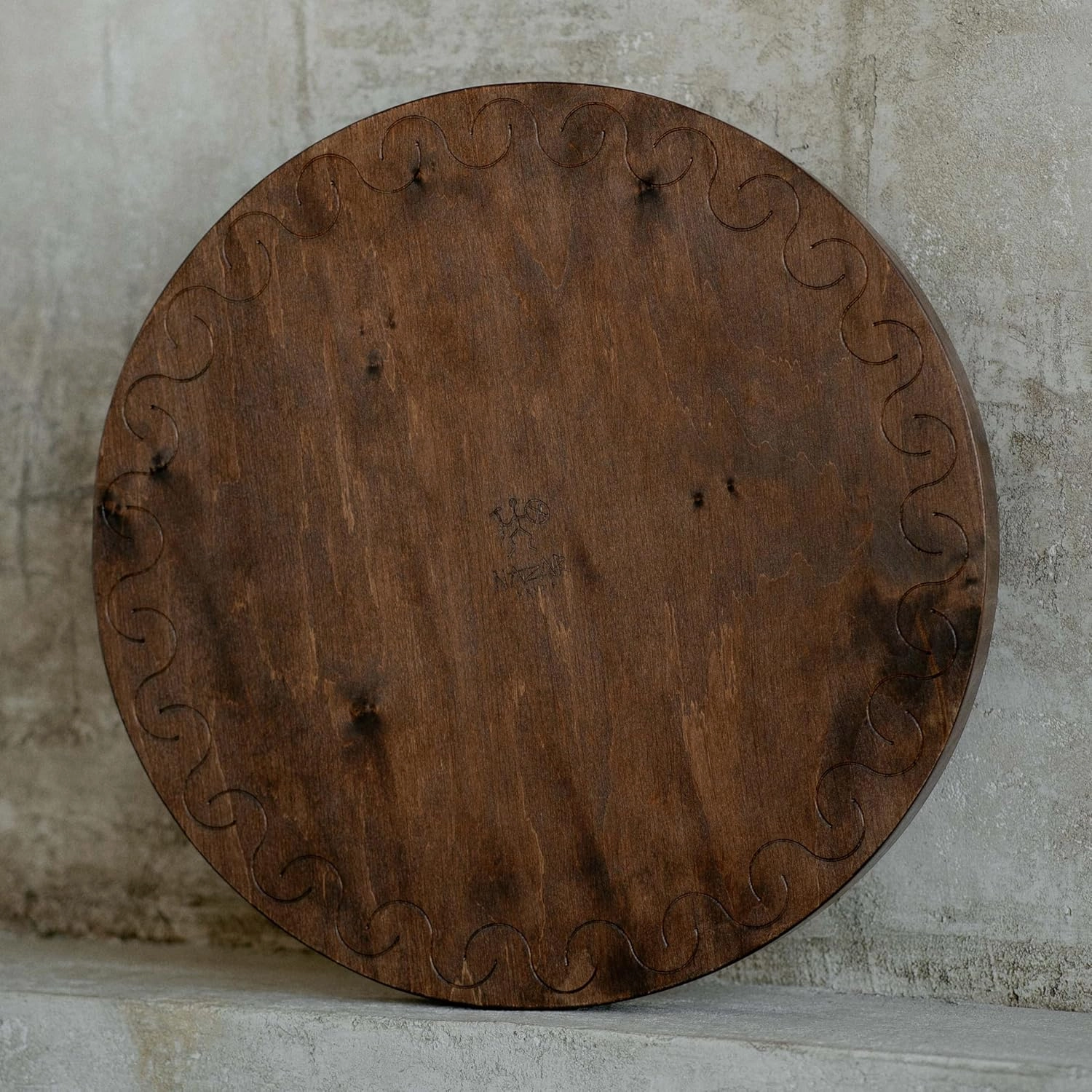Rain Disk "Water-Fall" 16 inch | Sound Healing Tool | Relaxing Water Sound | Ocean Drum from Wood | 60 Seconds Long Meditative Sound | Must Have Instrument for Sound Bath, Sound Therapy