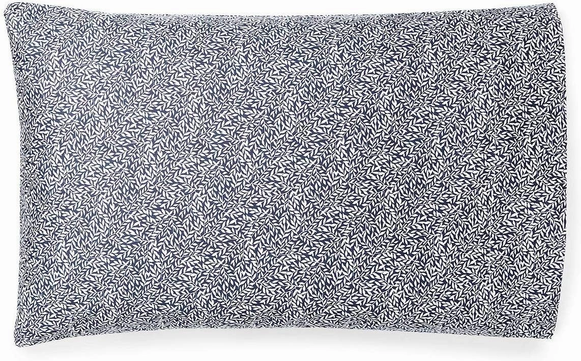Ralph Lauren Spencer Leaf Sateen King Pillowcase Set Cotton Navy
