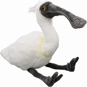 Realistic Eurasian Spoonbill Stuffed Animal Plush Toy, Lifelike Animal Plushies, Simulation Animals Super Soft Stuffed Toy