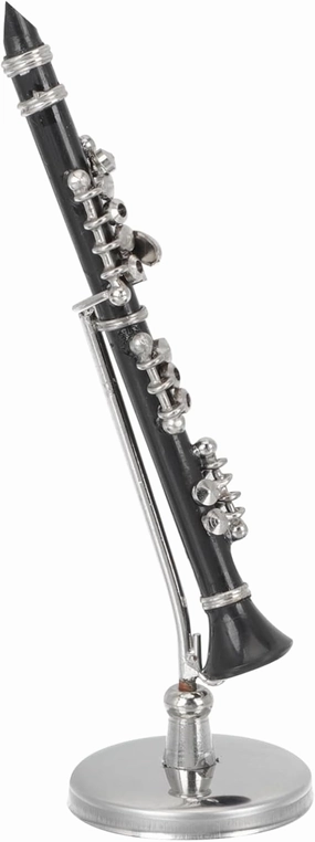 Realistic Mini Clarinet Model Miniature Musical Instruments Decoration Small Clarinet Toy for Present
