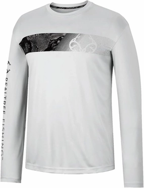 Realtree Men's Fishing Camo Sun Protection UV UPF 50  Long Sleeve Shirts and Hoodies Running Hiking Quick Dry