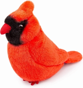 Red Cardinal Bird Plush Toy - Realistic Northern Cardinal Stuffed Animals 6inch, Soft Plush Cardinal Animal Dolls, Cute Little Red Cardinal Plush for Your Friends
