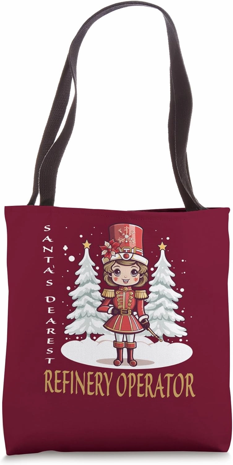 Refinery Operator Christmas Classic Female Nutcracker Tote Bag