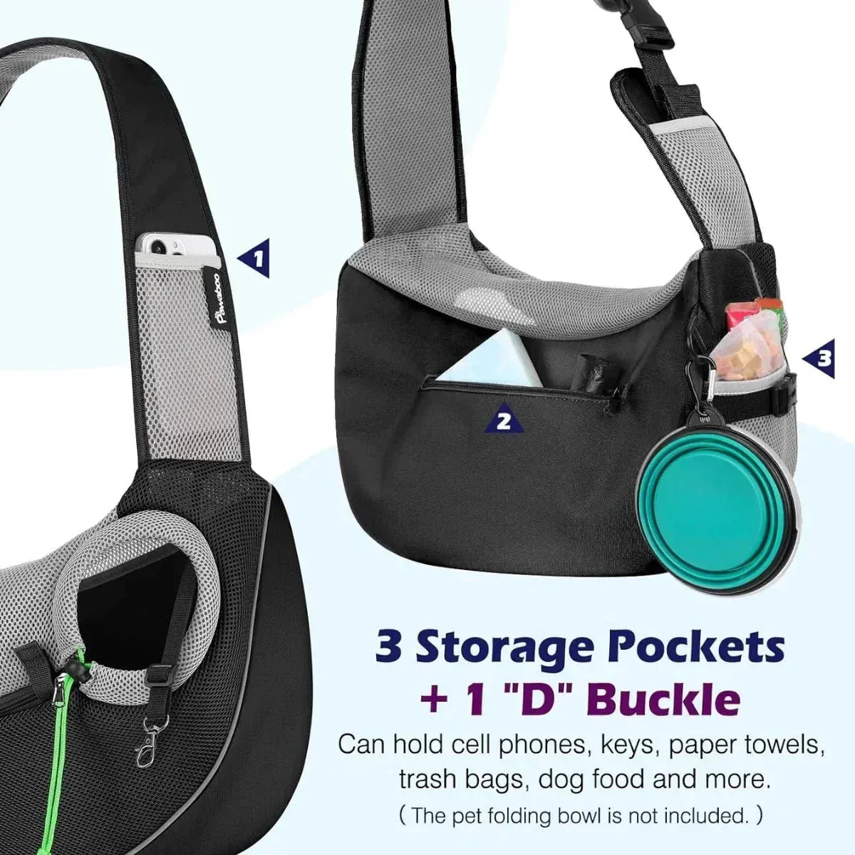 Reflective Pet Sling Carrier