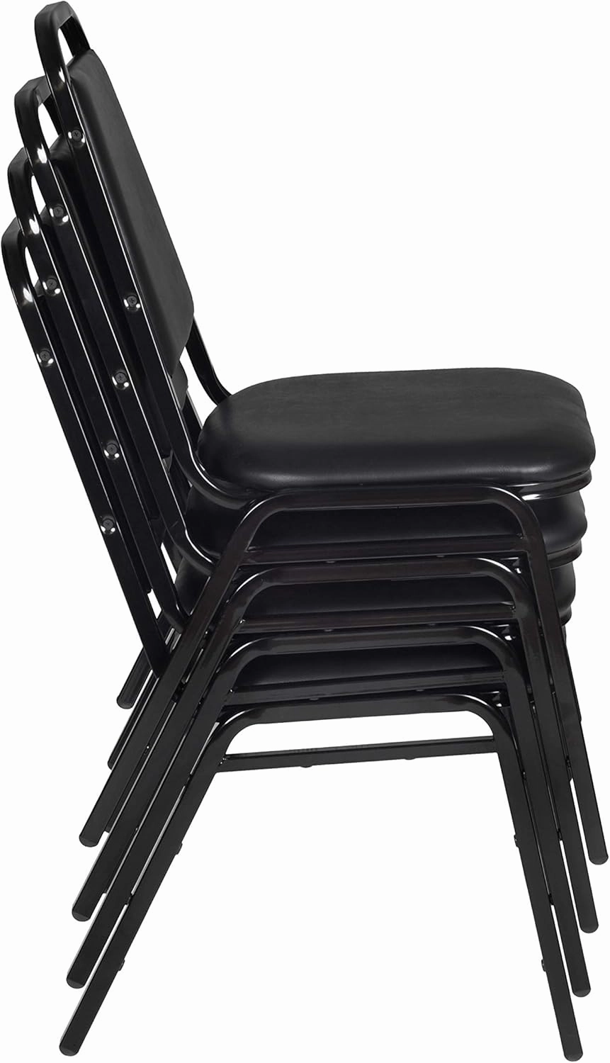 Regency Restaurant Stack Chair (4 Pack), Black