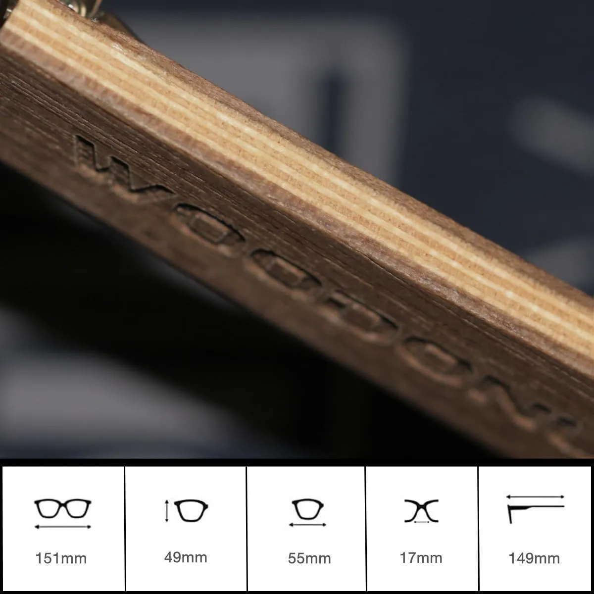 Retro Wood Polarized Sunglasses - Cool Style Matte Finish Frame with Wooden Temple for Men and Women Perfect Gifts