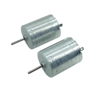 RF-370CB-11670 DC 12V 18V 24V 6000RPM Mini 24MM Precious Metal Brush Motor DIY Car Door Window Actuator Repair Engine 1Pcs(A Round Shaft)