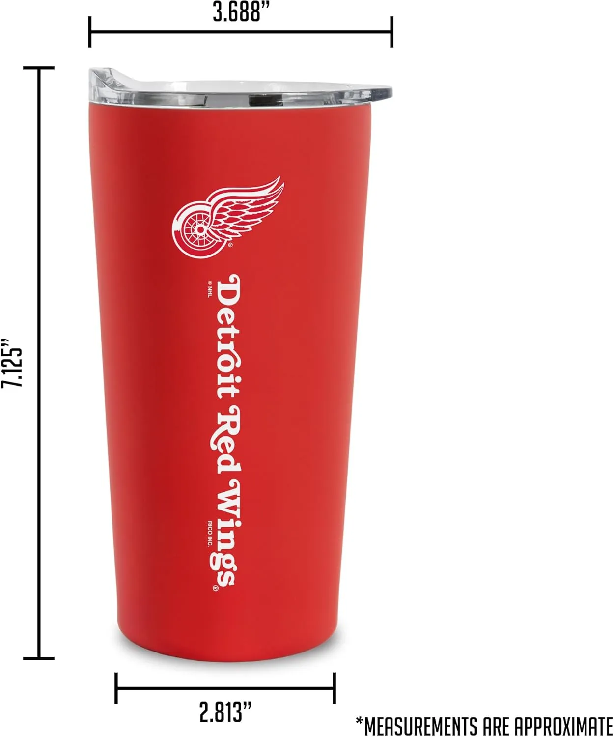 Rico Industries NHL Hocke Soft Touch, Easy Grip Tumbler
