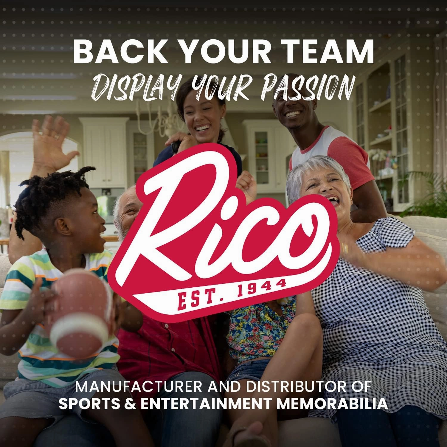 Rico Industries NFL Football Soft Touch, Easy Grip Tumbler