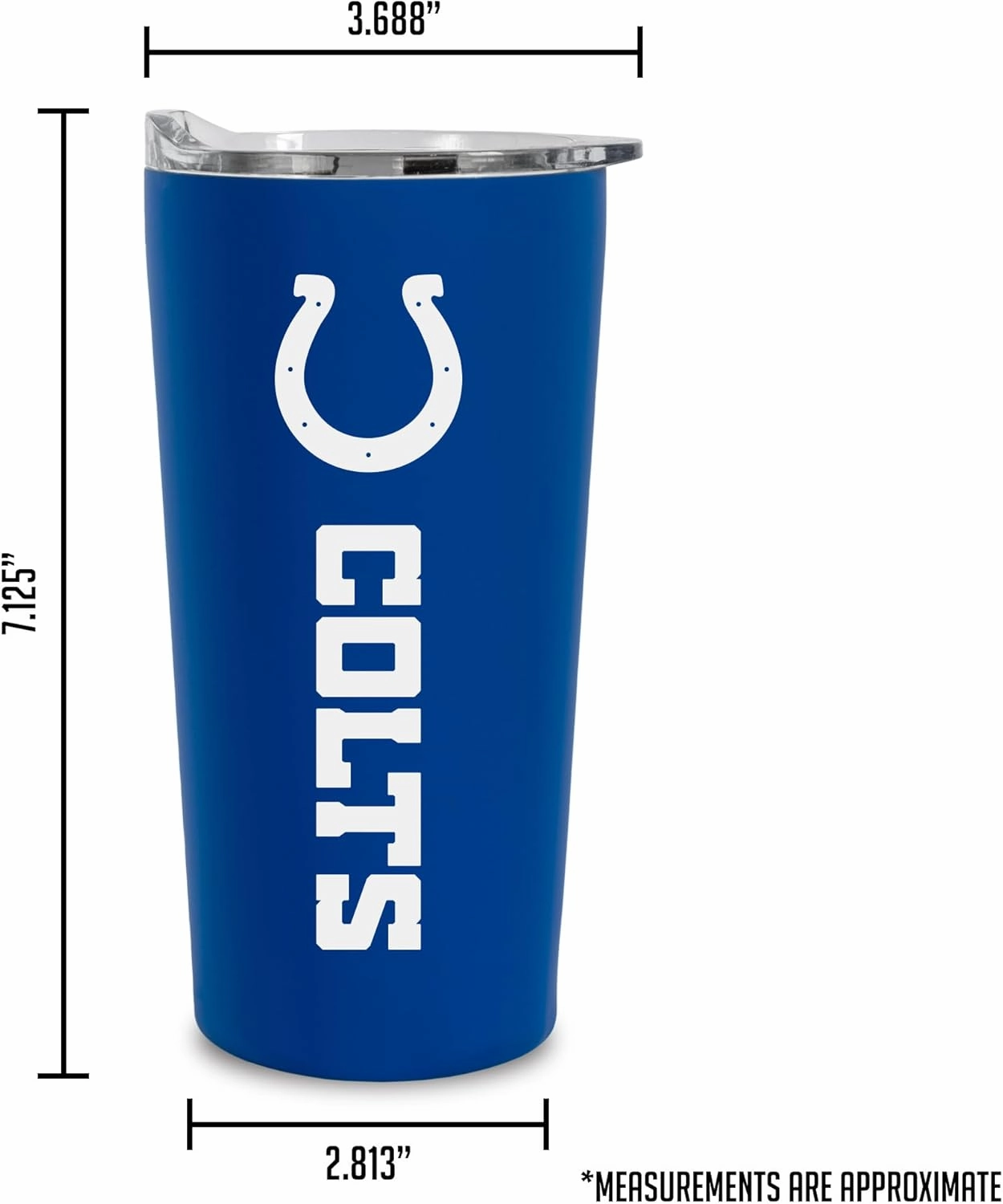 Rico Industries NFL Football Soft Touch, Easy Grip Tumbler