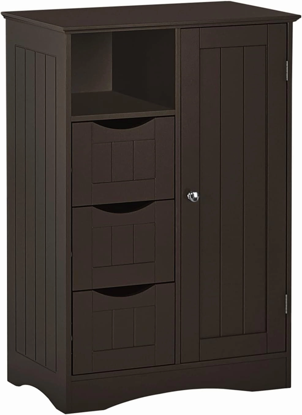 RiverRidge, Espresso Ashland 1-Door, 3-Drawer Floor Cabinet, One Size