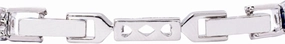 RIZILIA Adjustable Tennis Bracelet Set with 1.2" Extender - 18K White Gold Plated