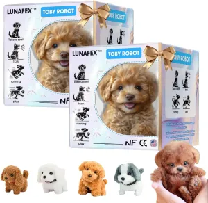 Robopuppy - Robot Pup Dog - Robot Puppy, Realistic Robotic Puppy, Nico My Realistic Robots Puppys, Robots Dogs That Acts Like a Real Dog Electronic Interactive Plush Puppys (2*I)
