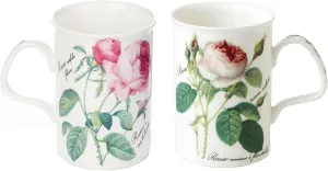 Roy Kirkham Lancaster Mug, Redoute Rose, Set of 6