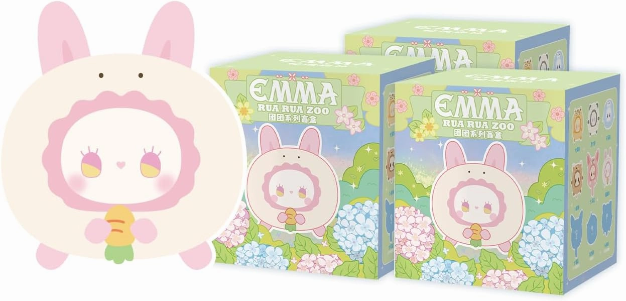 RUA RUA Zoo Tuan Tuan Series 3PCS Blind Bag Collection Toys Desktop Cute Blind Box Figures for Birthday Gifts