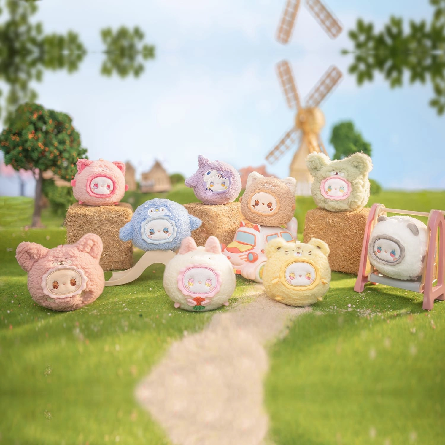 RUA RUA Zoo Tuan Tuan Series Blind Box 6PCS Blind Bag Collection Toys Desktop Cute Blind Box Figures for Birthday Gifts