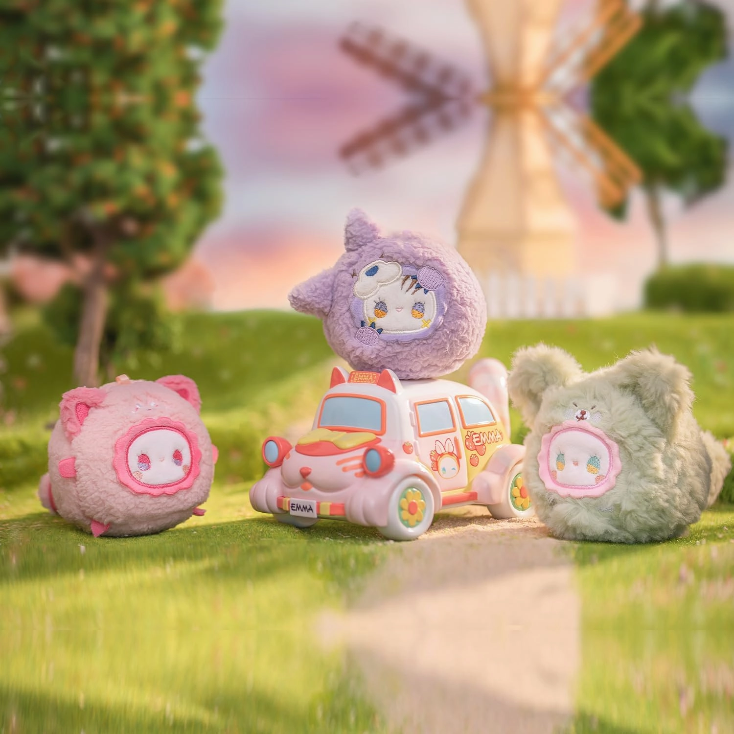 RUA RUA Zoo Tuan Tuan Series Blind Box 6PCS Blind Bag Collection Toys Desktop Cute Blind Box Figures for Birthday Gifts