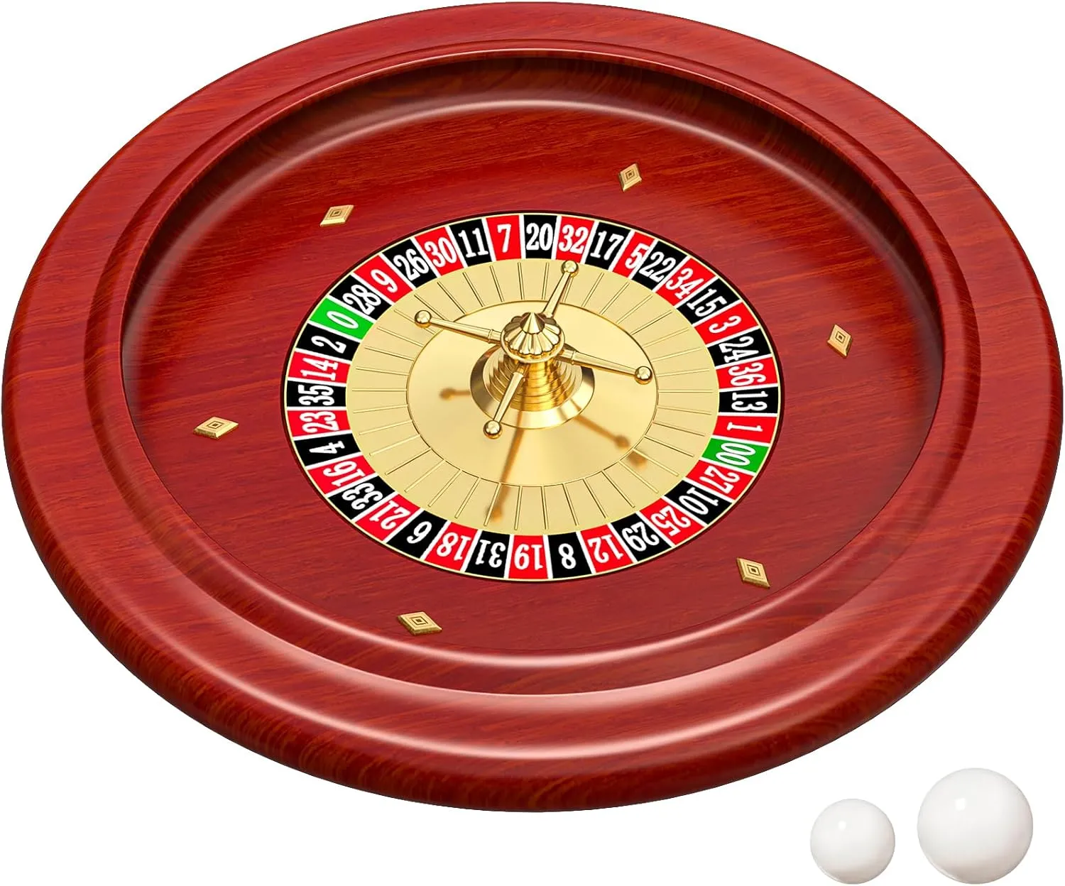 Russian Wooden Roulette Game,11Inch Roulette Wheel Set, Casino Gaming Table, Roulette Game