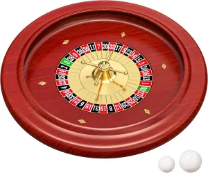 Russian Wooden Roulette Game,11Inch Roulette Wheel Set, Casino Gaming Table, Roulette Game