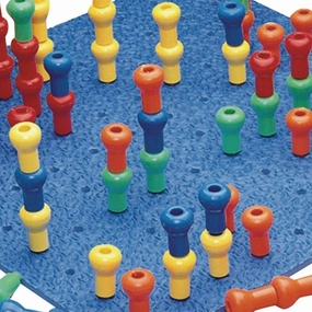 S&S Worldwide Jumbo Hold-Tight Pegs, Plastic, Set of 100