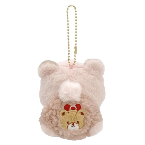 [Sanrio] Nakayoshi Omutu Kuma Plush Mascot Strap - Hello Kitty Nakajima Japan 2024