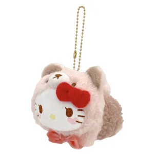 [Sanrio] Nakayoshi Omutu Kuma Plush Mascot Strap - Hello Kitty Nakajima Japan 2024