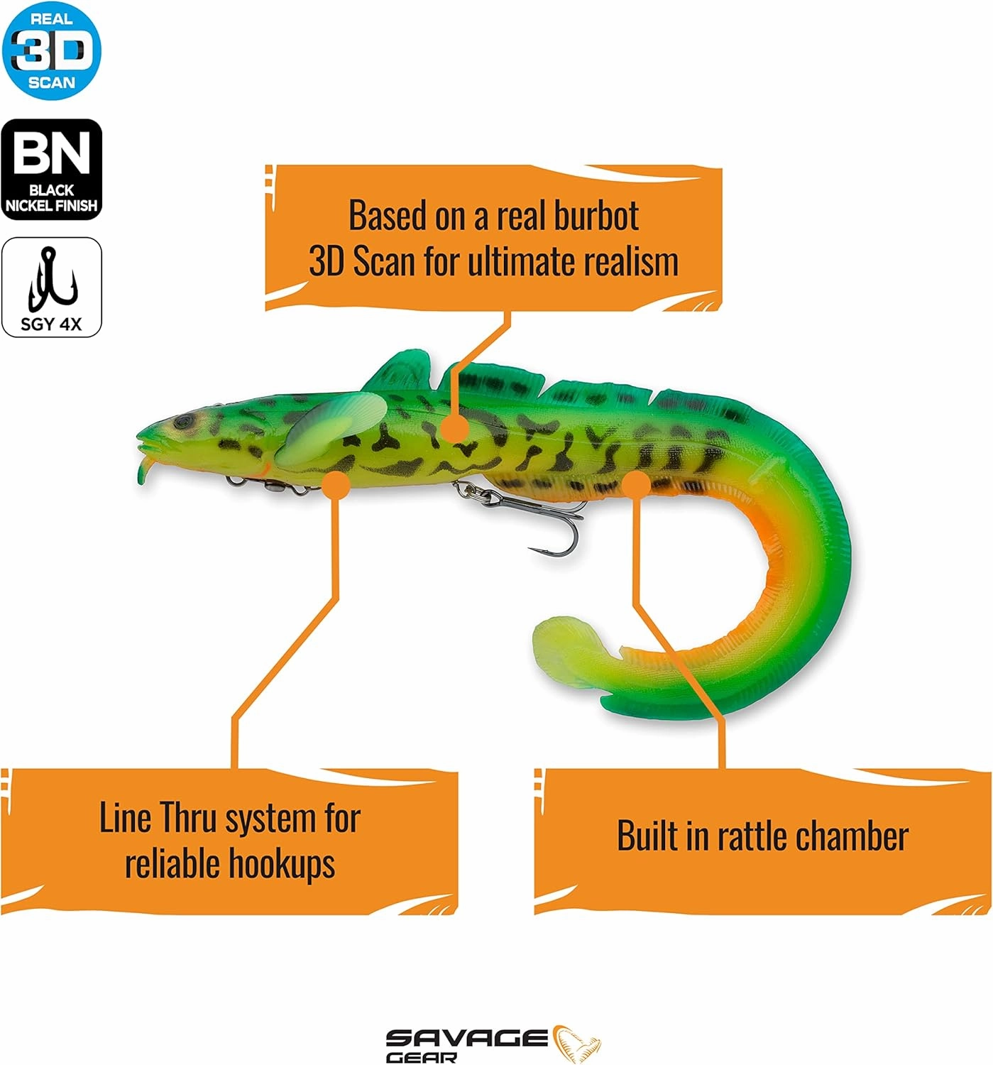 Savage Gear 3D Burbot Fishing Soft Bait
