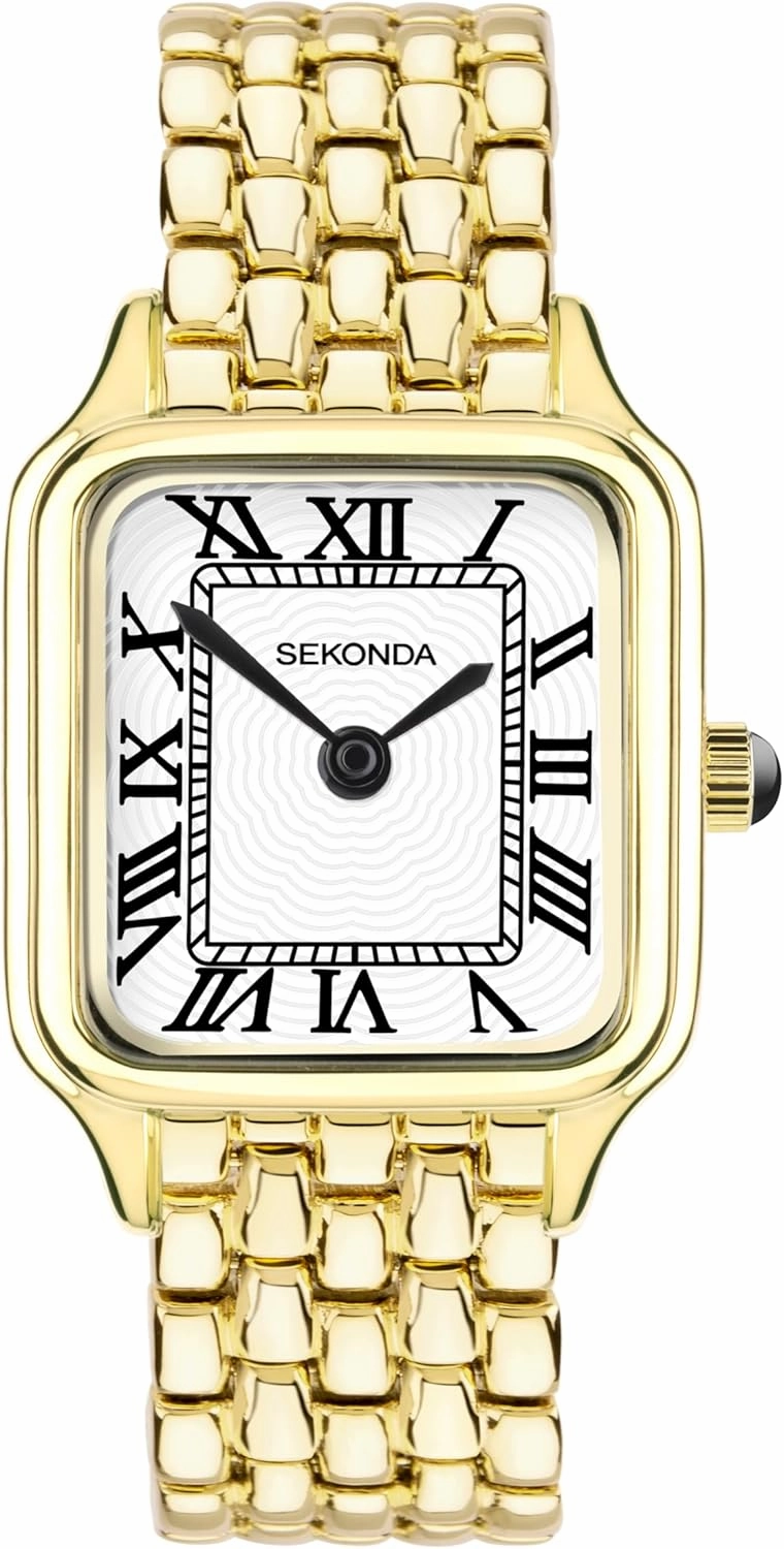 Sekonda Classic Monica Ladies 30mm Quartz Watch in White with Analogue Display, and Alloy Strap