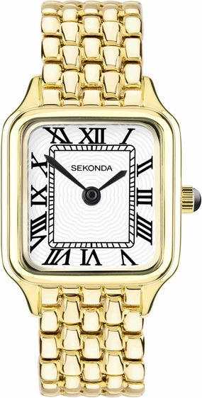 Sekonda Classic Monica Ladies 30mm Quartz Watch in White with Analogue Display, and Alloy Strap