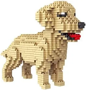 SEMKY Micro Mini Blocks Dog Series Golden Retriever Model Set, (900Pieces) -Building and Pet Toys Gifts for Kid and Adult