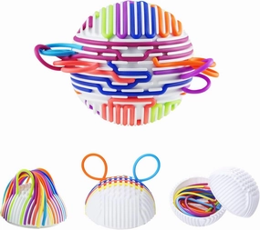 Sensory Fidget Toys Sensory Activity Ball Includes 24 Slicone Ropes for 3  Kids & Adults with Autism, Calming Anxiety ADHD Occupational Therapy Toys