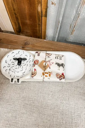 Sheep Hostess Set - 2 PC
