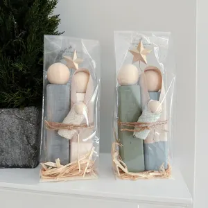Simple Wooden Nativity Set