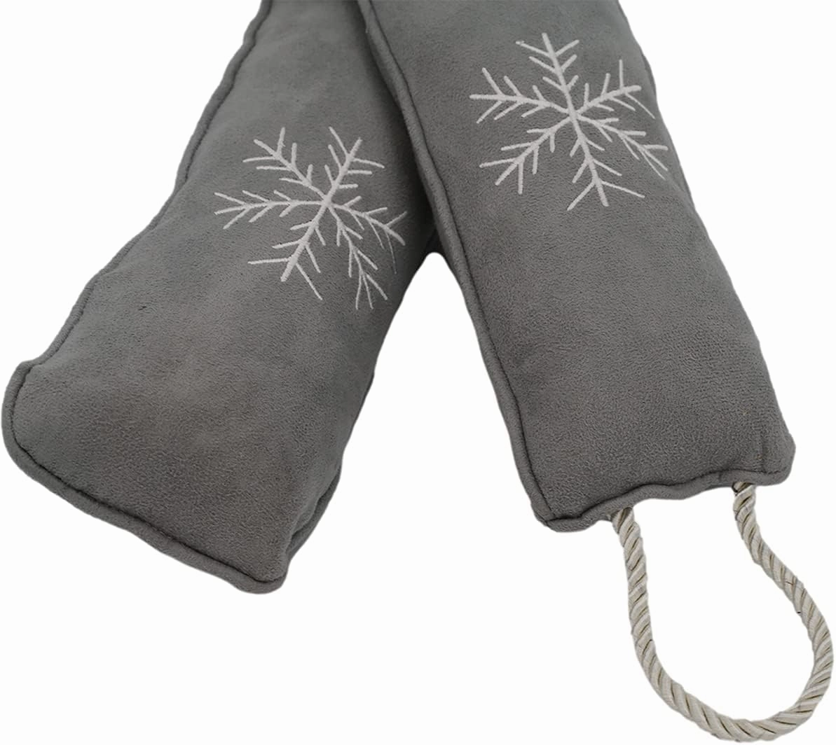 Simply Genius Cold Weather 36 Inch Door Snake Draft Stopper - Wind Blocker for Door Bottom and Window Draft Stopper - Gray Window Wind Blocker