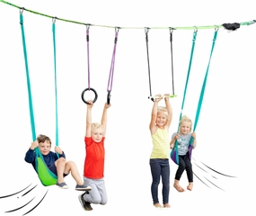slackers Swing Line - Turn Healthy Trees Into The Perfect Backyard Swingset - slackers Tree Swing Line Kit - Great Tree Swing Addition to Any Yard - Recommended for Ages 3 