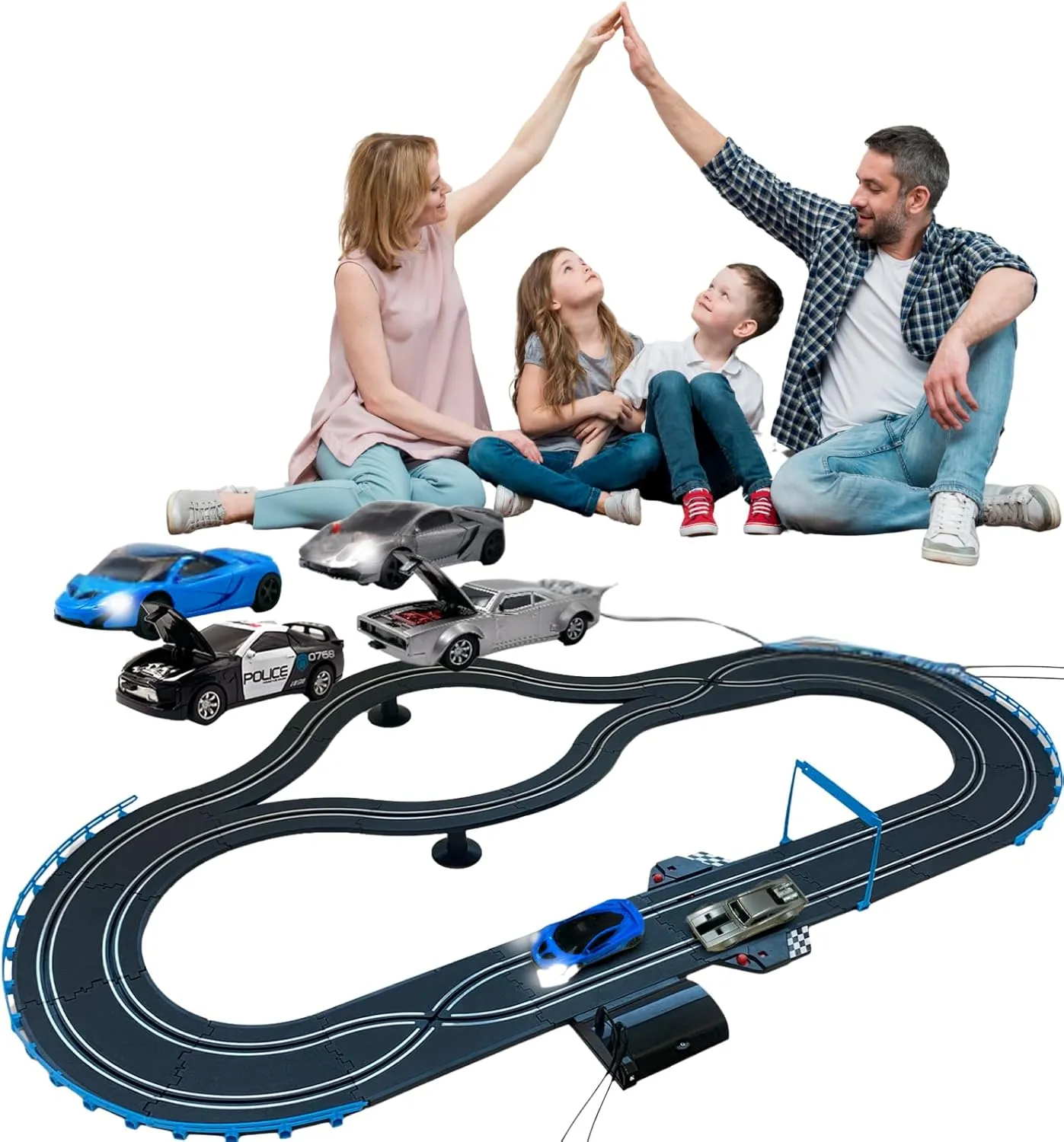 Slot Car Race Track Sets, Slot Car, Race Tracks for Kids, Kids Race Track, Remote Control Car, Toy Car Racetrack for Boys & Girls, Classic Set