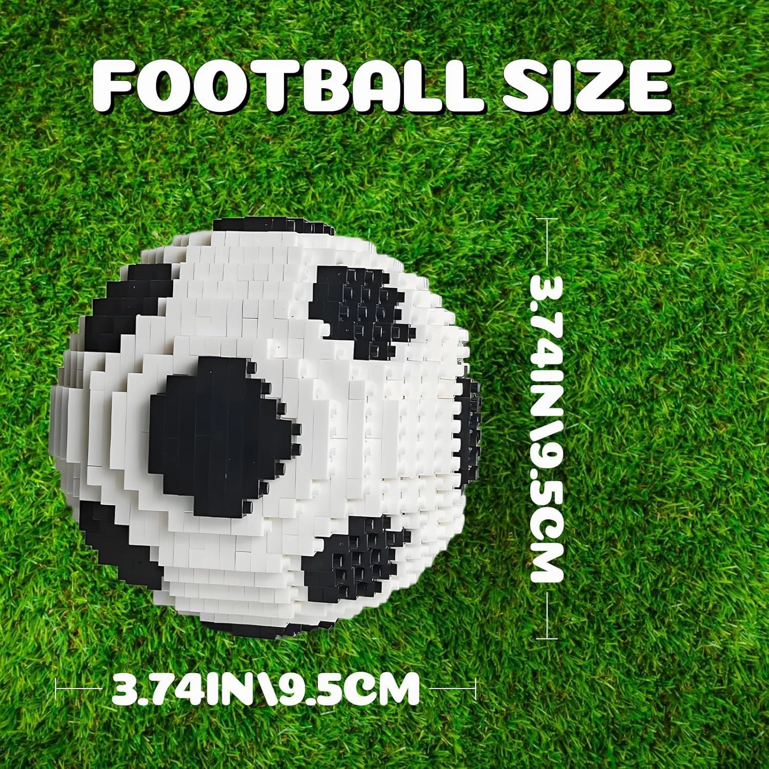 Soccer Ball Micro Mini Building Block Set for Adults Football Sets Gift for Fans Boys 8-12