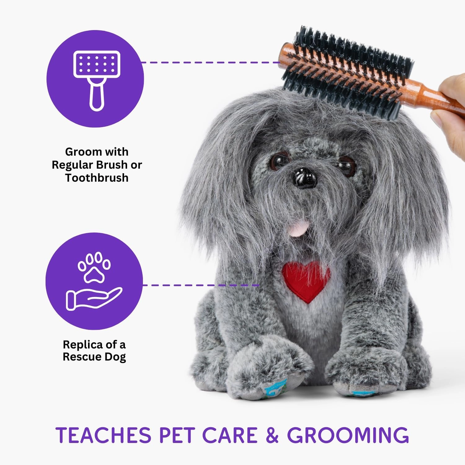Sparkle The Rescue Dog – A Stuffed Animal for Endearing Cuddles, Cute Plush Companion for All Ages, Mini Stuff Collection, Irresistible Stuffies for Joyful Play.