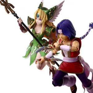 スクウェア・エニックス(SQUARE ENIX) Seiken Legend 3 Trials of Mana Bling Arts Hawkeye & Wreath PVC Pre-Painted Action Figure