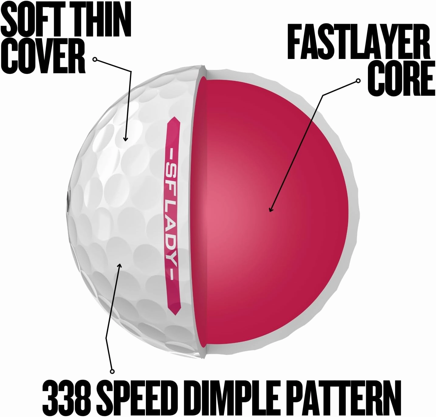 Srixon Soft Feel Lady Golf Balls
