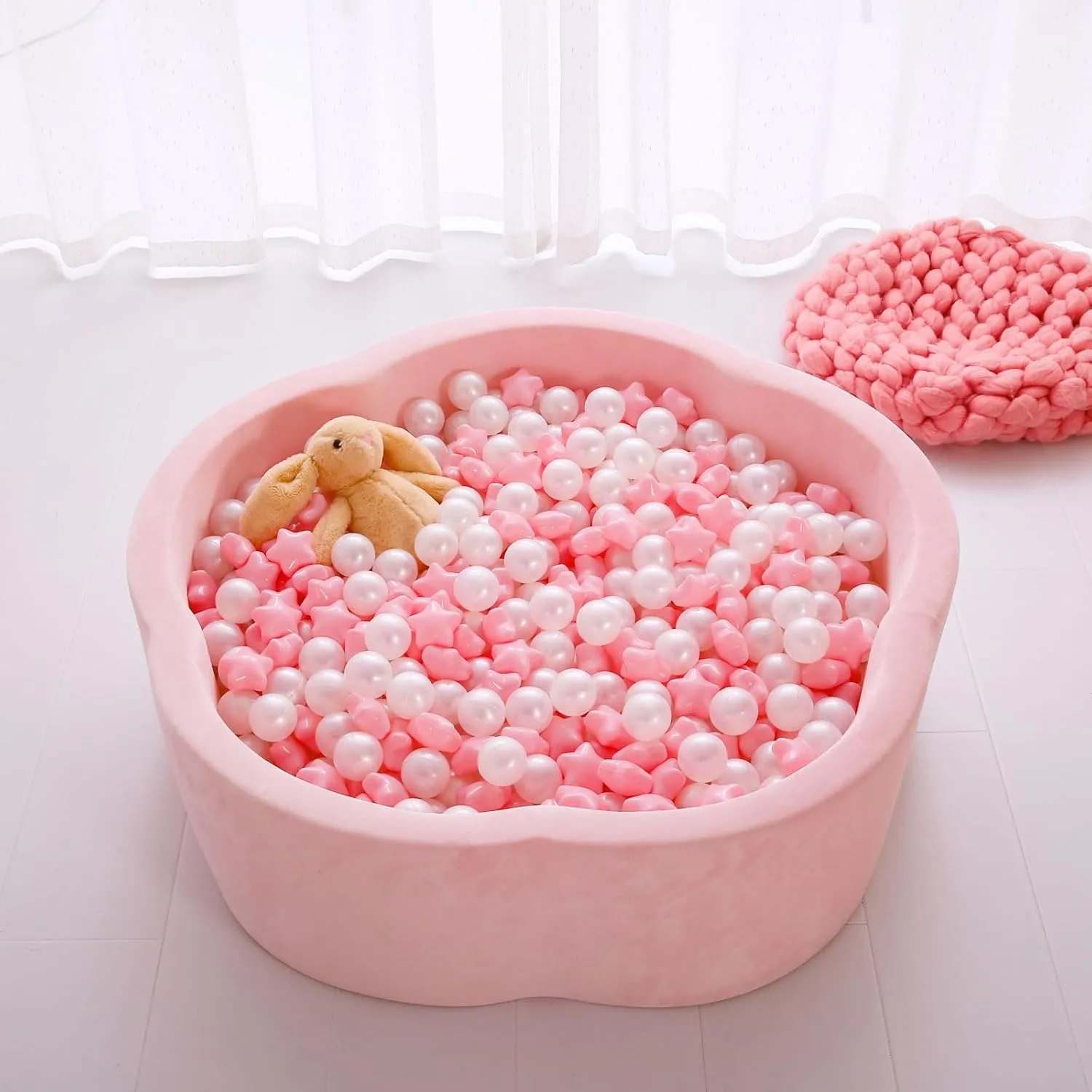 STARBOLO Ball Pit Balls Pack of 100 - BPA&Phthalate Free Non-Toxic Crush Proof Play Pit Soft Plastic Ball for 1 2 3 4 5 Years Old Toddlers Baby Kids Birthday Pool Tent Party