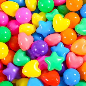 STARBOLO Star Ball Pit Balls for Toddlers -200pcs Phthalate Free BPA Free Crush Proof Play Toy Balls Play Tent Pool Playhouse Playpen Party Decoration.