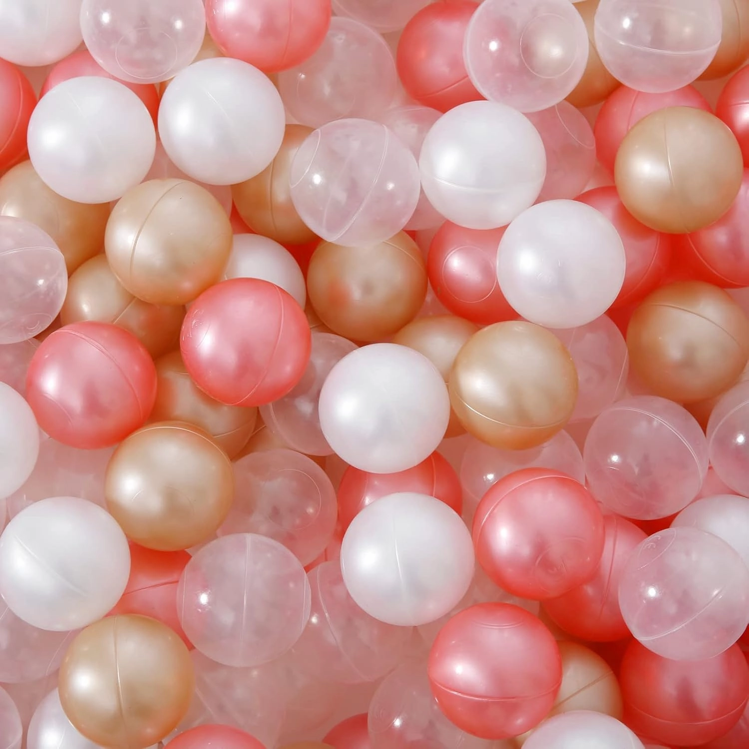 STARBOLO Ball Pit Balls for Toddlers -100pcs BPA Free Crush Proof Plastic Ball Play Toy Balls Children's Pool Water Toys, Macaron Ocean Balls for Play Tent