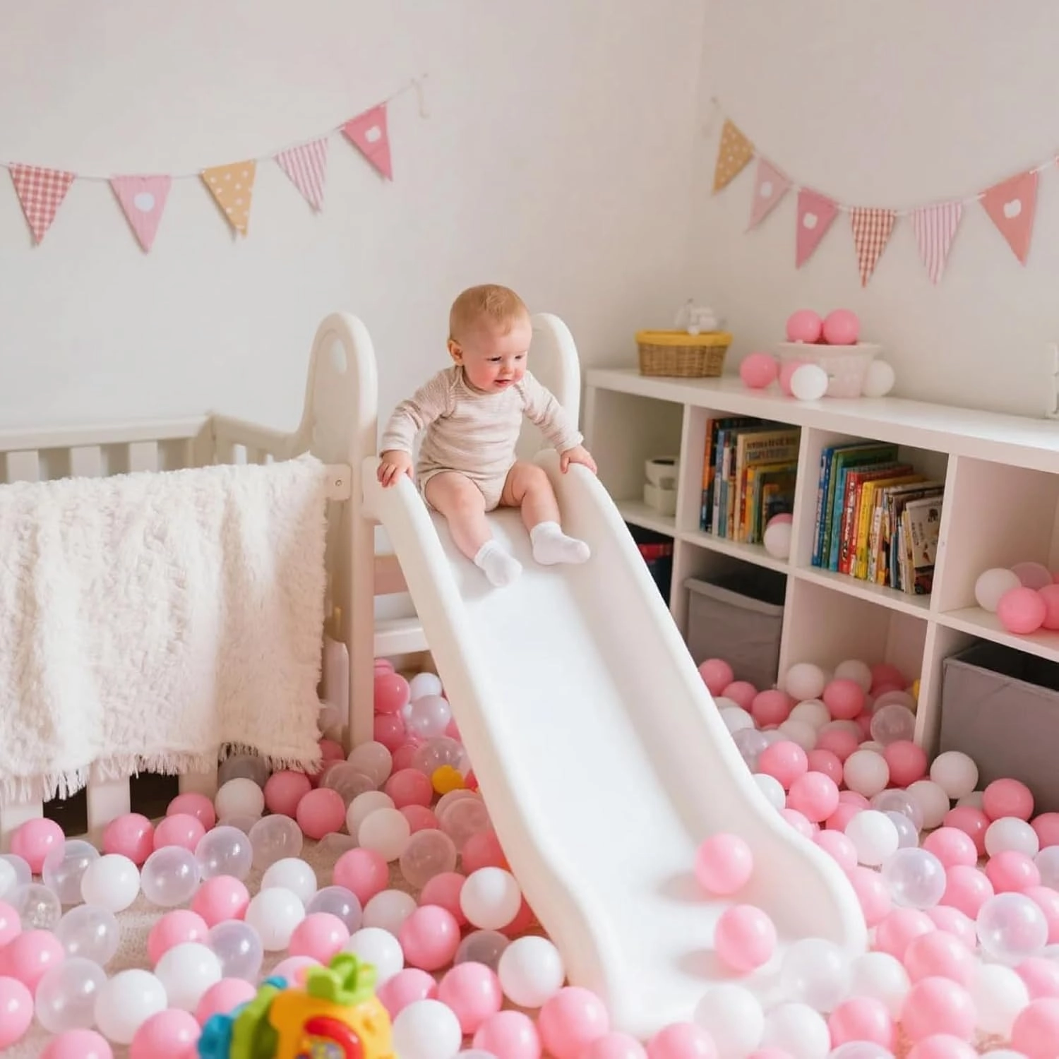 STARBOLO Ball Pit Balls Pack of 100 - BPA&Phthalate Free Non-Toxic Crush Proof Play Pit Soft Plastic Ball for 1 2 3 4 5 Years Old Toddlers Baby Kids Birthday Pool Tent Party