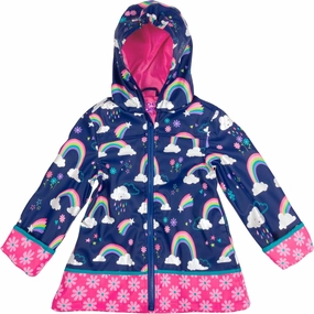 Stephen Joseph baby girls Princess Raincoat, Rainbow, 4-5T US