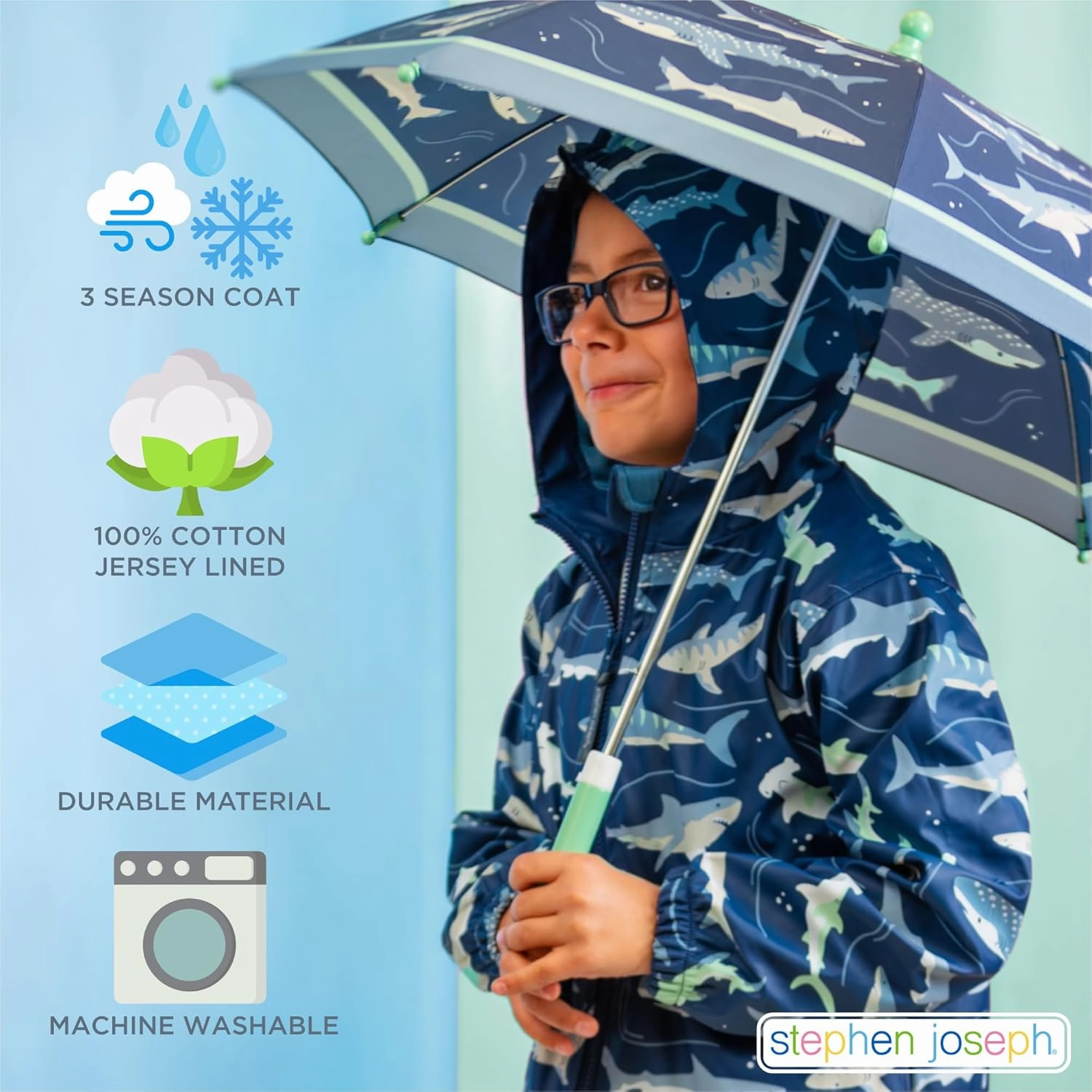 Stephen Joseph Baby Girls Raincoat