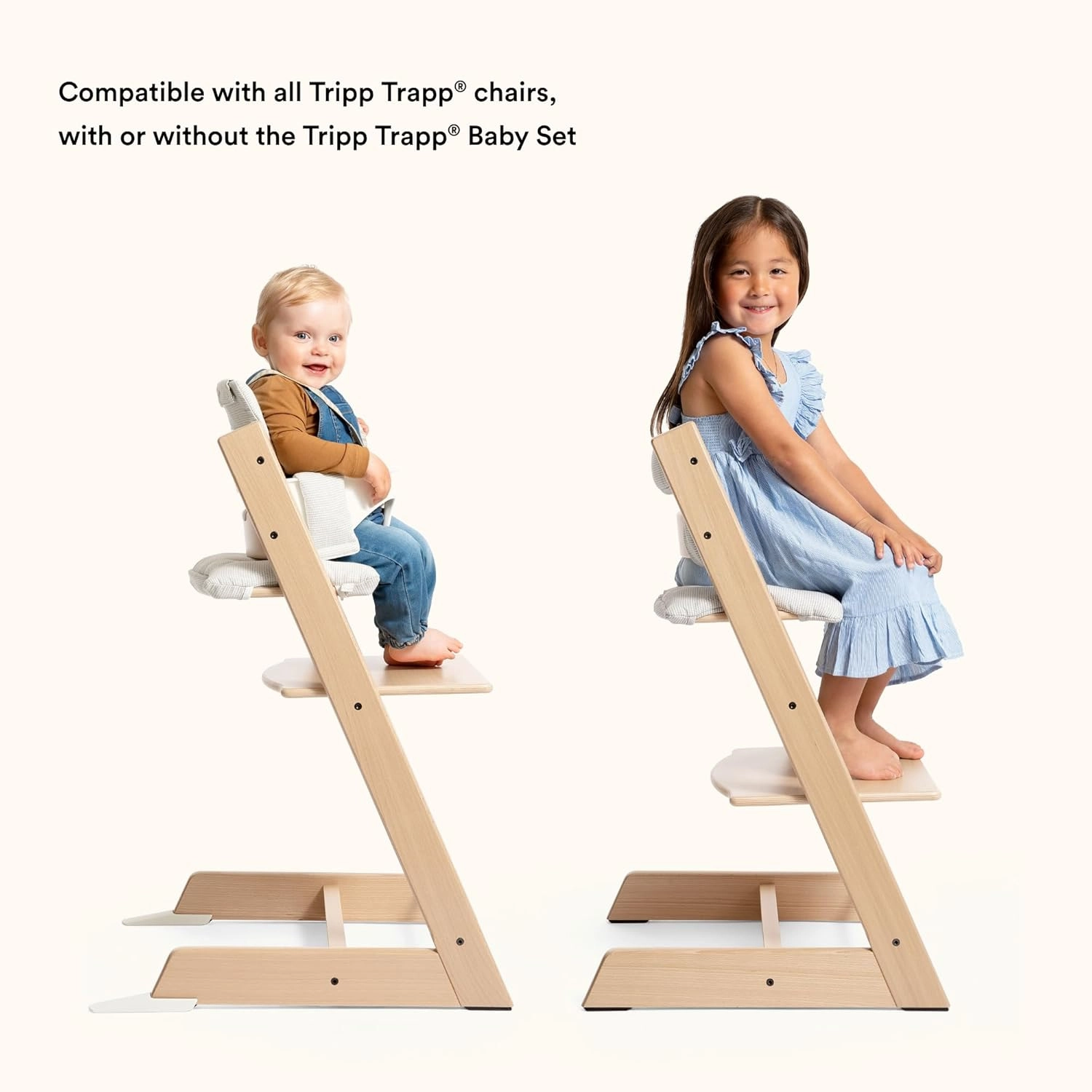 Stokke Tripp Trapp Classic Cushion 2, Glacier Green - Pair with Tripp Trapp Chair or High Chair for Support & Comfort - Machine Washable