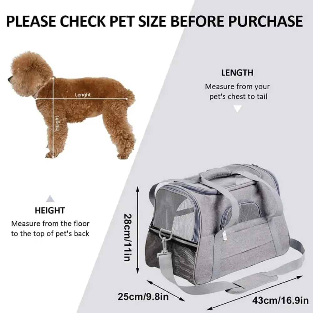 Strong Waterproof Top Window Safety Leash Fleece Mat Pet Carrying Bag for Small Dogs