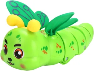 Stunt Spinning Caterpillar Toy - Electric 360 Rotating Musical Creeping Crawling Toy with Lights