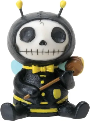 SUMMIT COLLECTION Furrybones Buzz Signature Skeleton in Bumble Bee Costume Holding a Honey Spoon